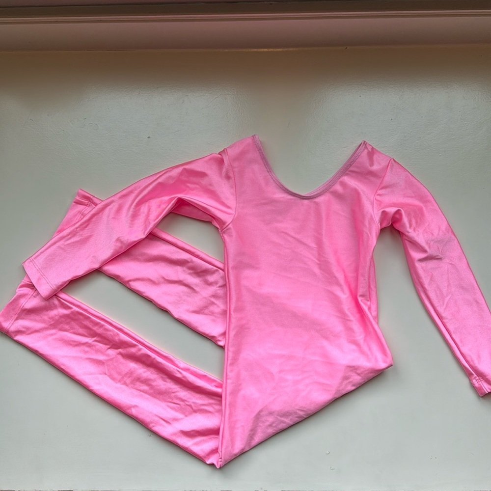 Neon pink bodysuit. Size 4